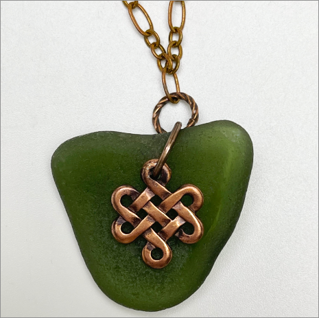 Artisan Handmade Seaglass Copper Jewelry at devaartstudio.com