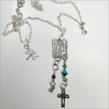 Artisan Handmade Spiritual Cross Necklace at devaartstudio.com